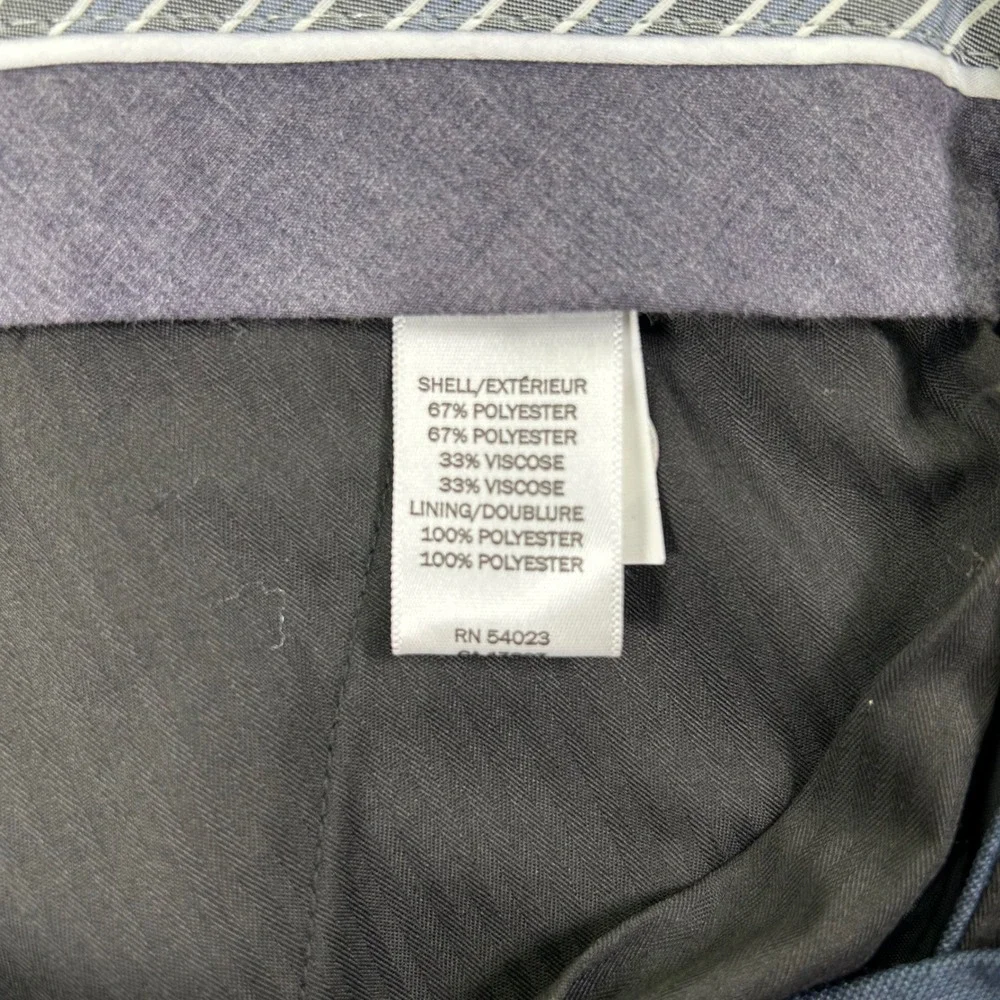 NEW Banana Republic Mens‎ Tailored Fit Dress Pants Navy Blue 34x32 924244-00-1